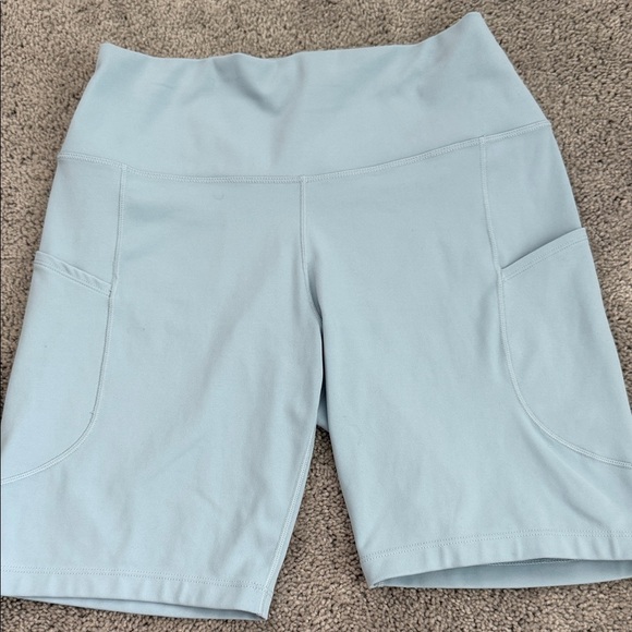 Nike Women's Sky Blue Bike Shorts - Picture 2 of 3